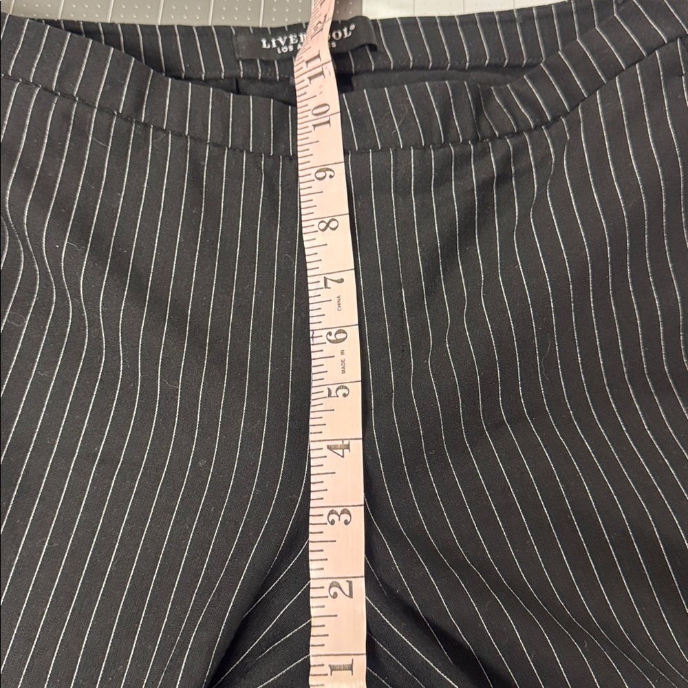 Liverpool Black and White Striped Pants - Picture 6 of 8